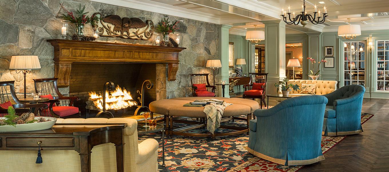 winter fire place
