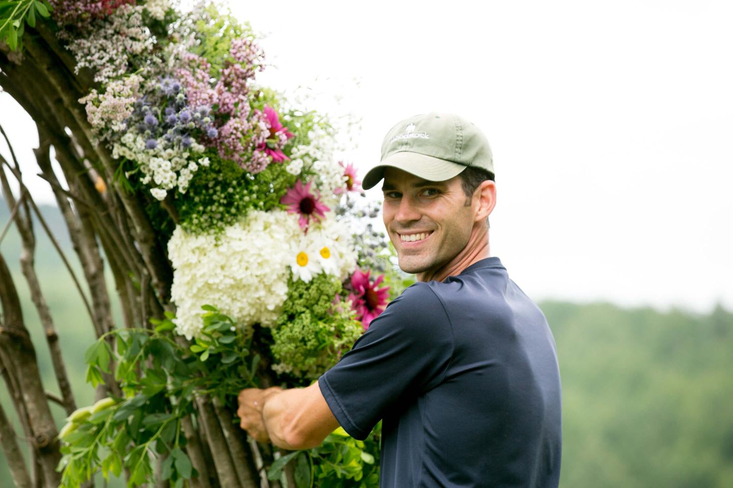 Ben with Flowers