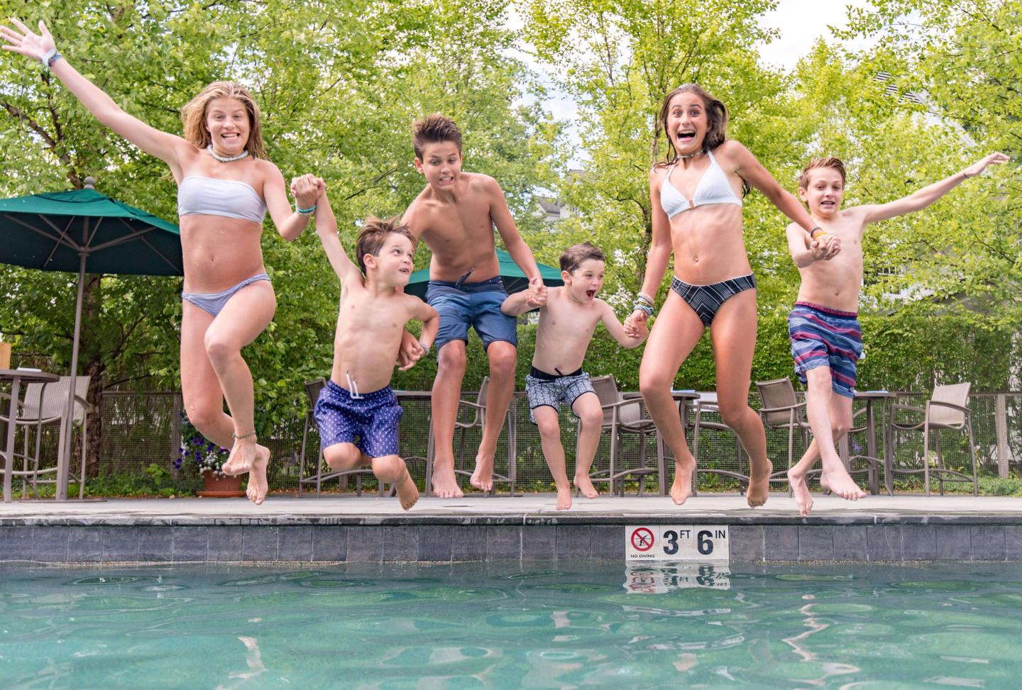 Kids at the pool