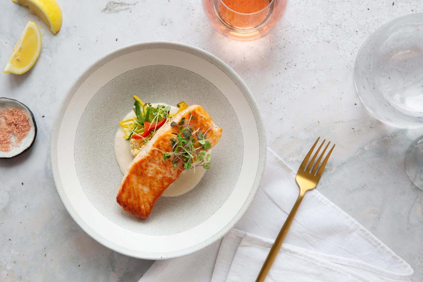 Red Rooster Salmon Lunch