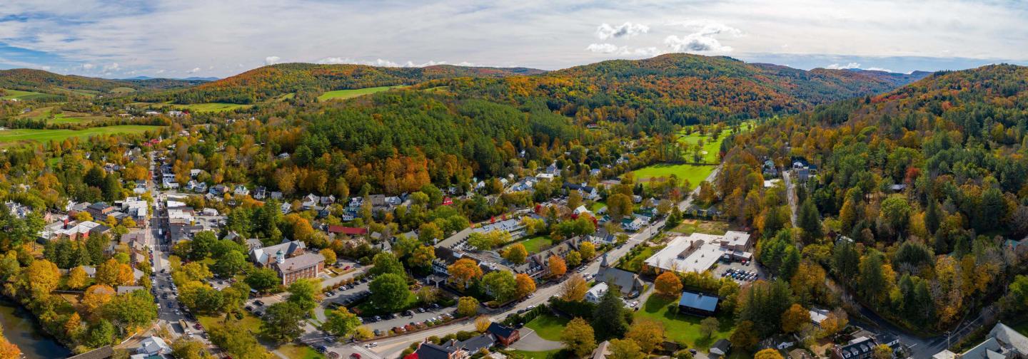 Woodstock Vermont Fall Landscape