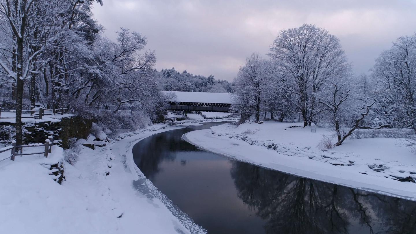 Snowy Covered Bridge