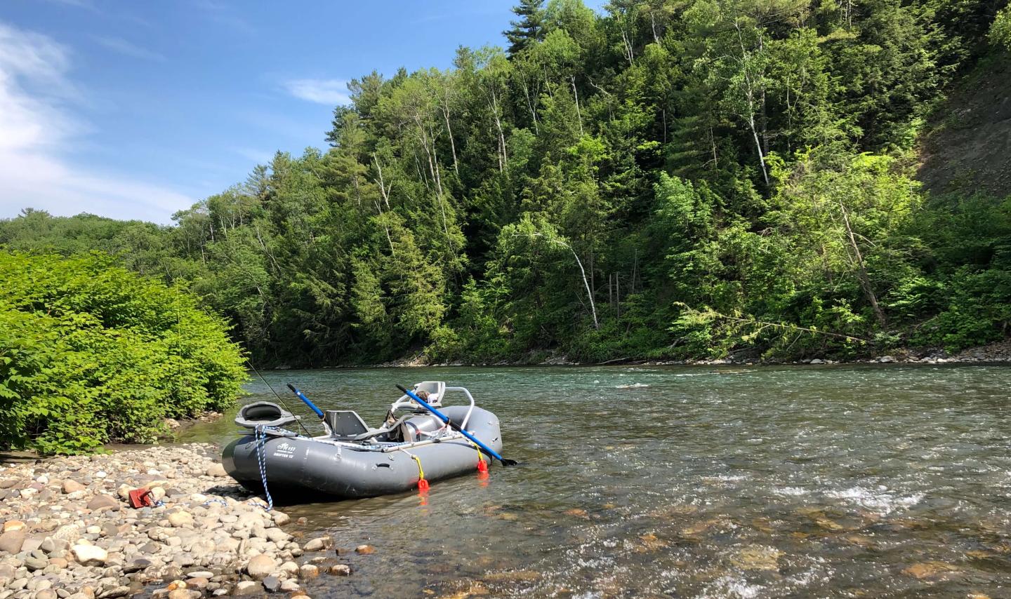 River Raft Fishing