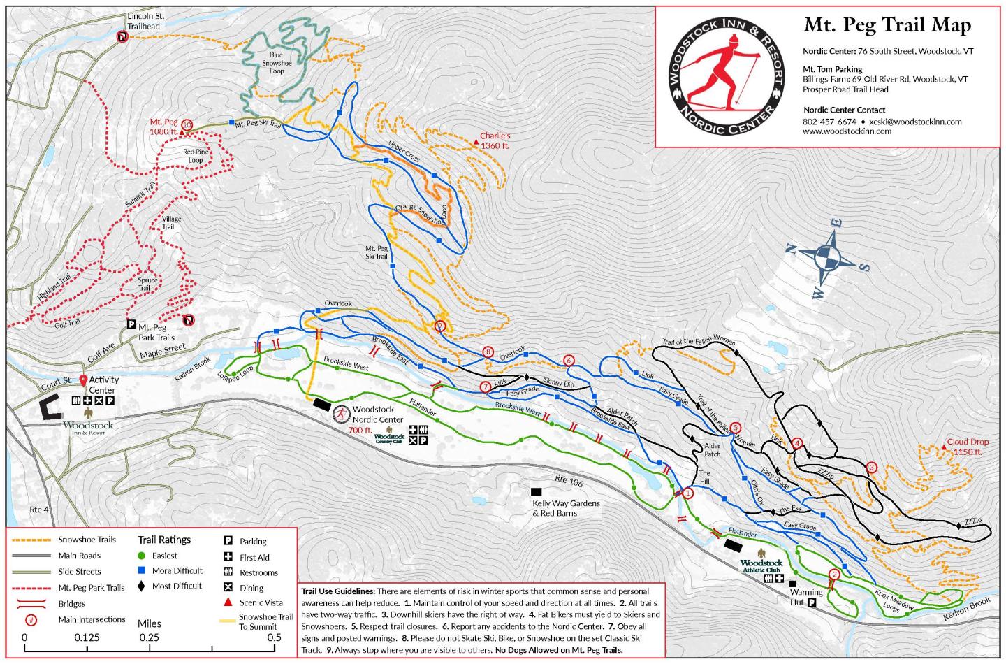 Mt Peg Winter Trail Map