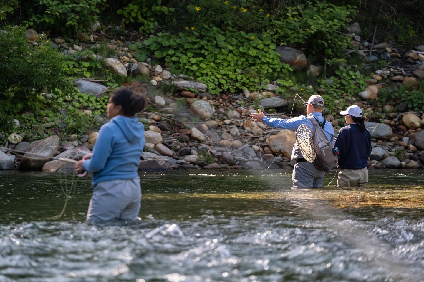 Group Fly Fishing Lesson