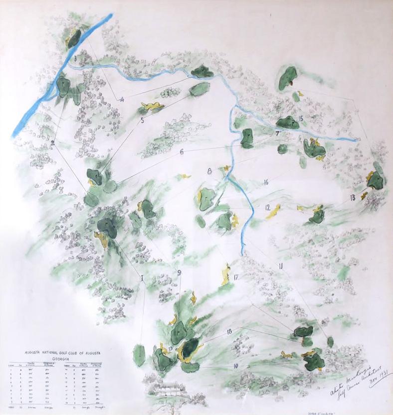 Alister MacKenzie's Original Watercolor