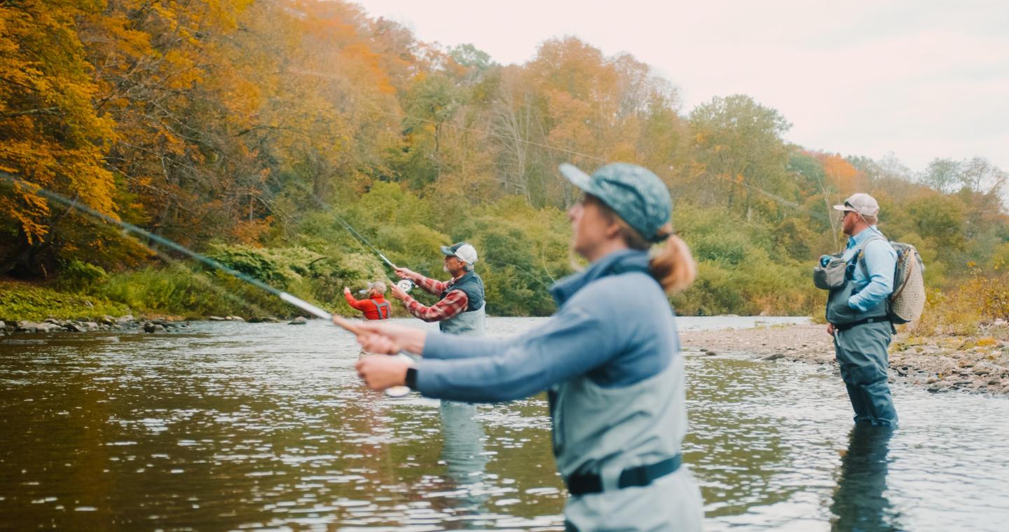 women's intro to fly-fishing clinics