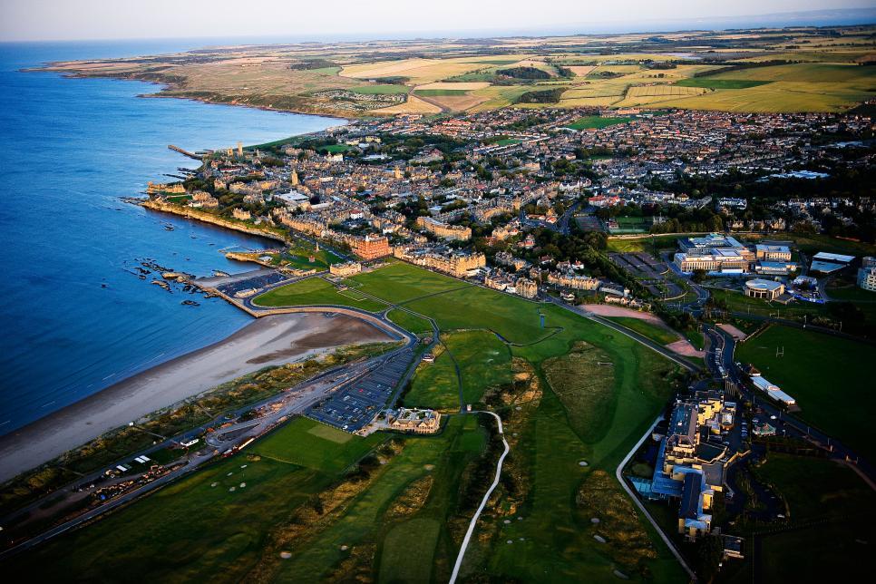 St Andrews Golf Drone Shot