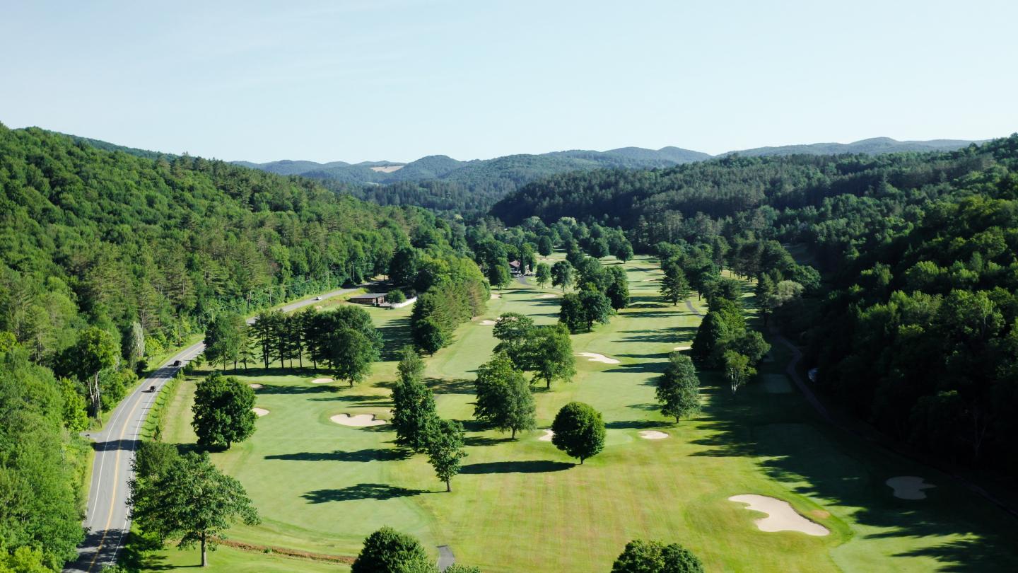 Summer drone of golf course