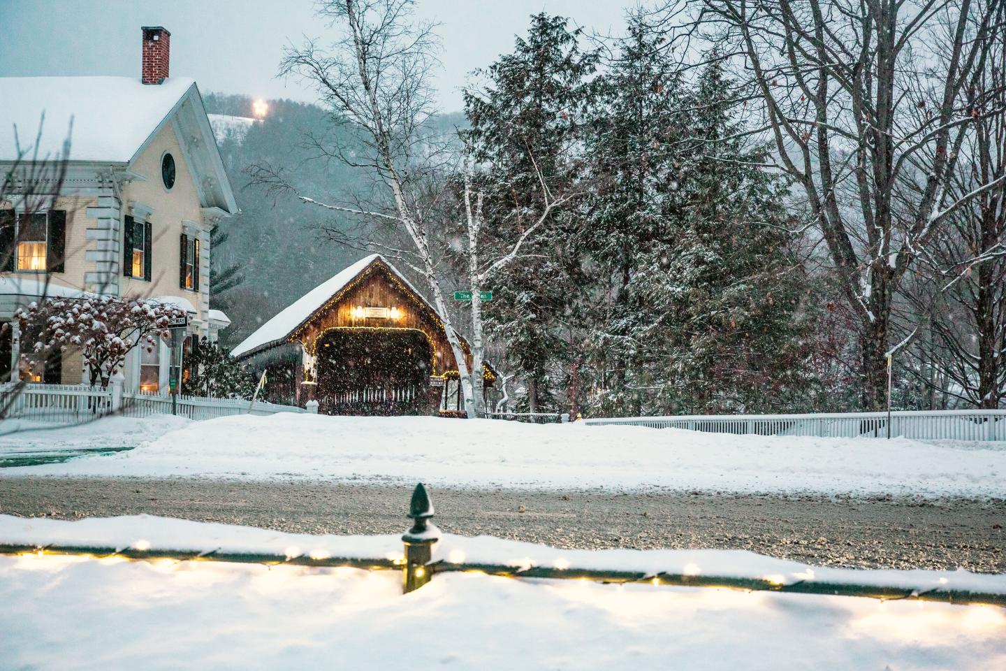 Snowy Covered Bridge