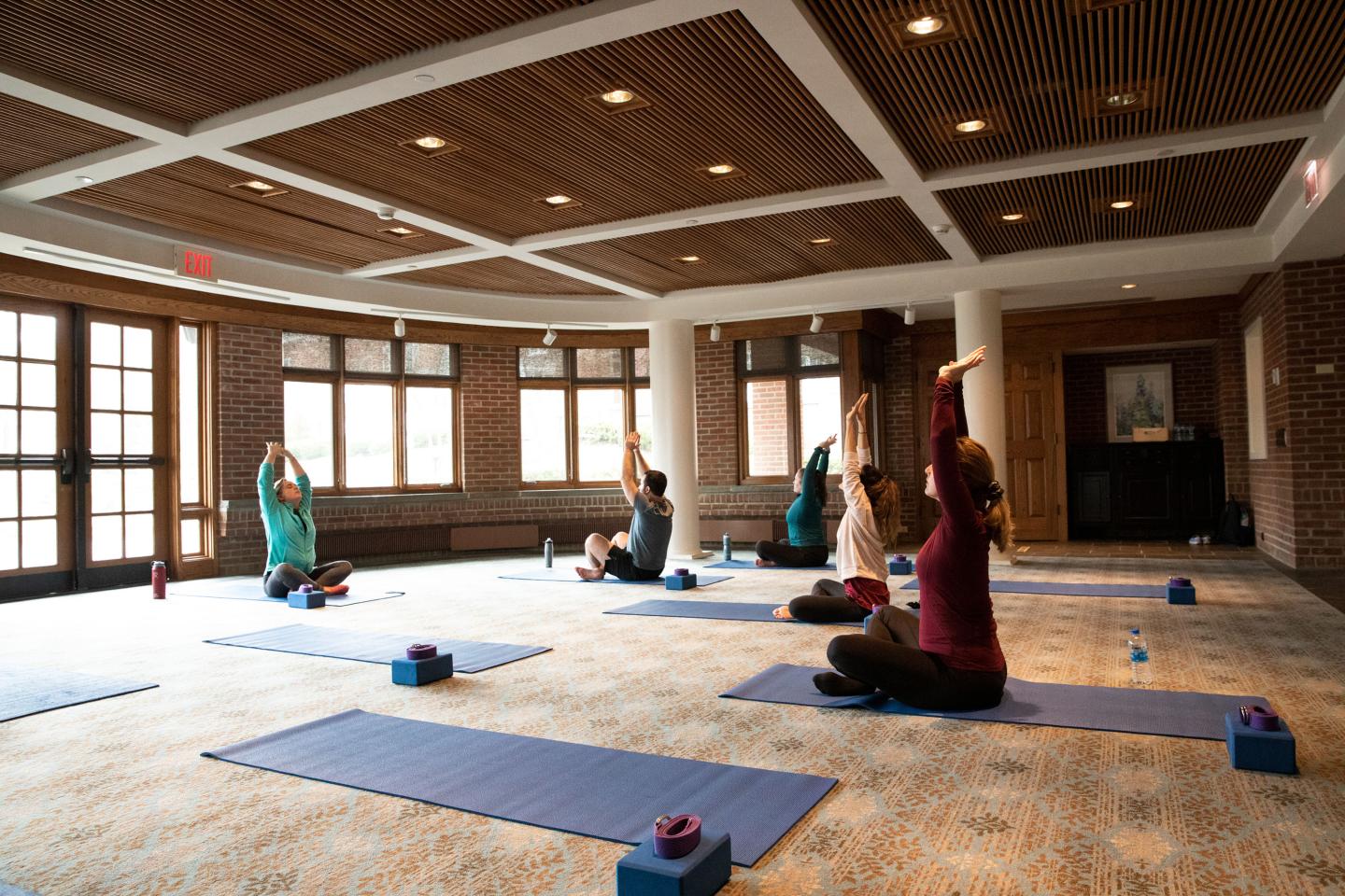 Group Yoga at the Woodstock Inn