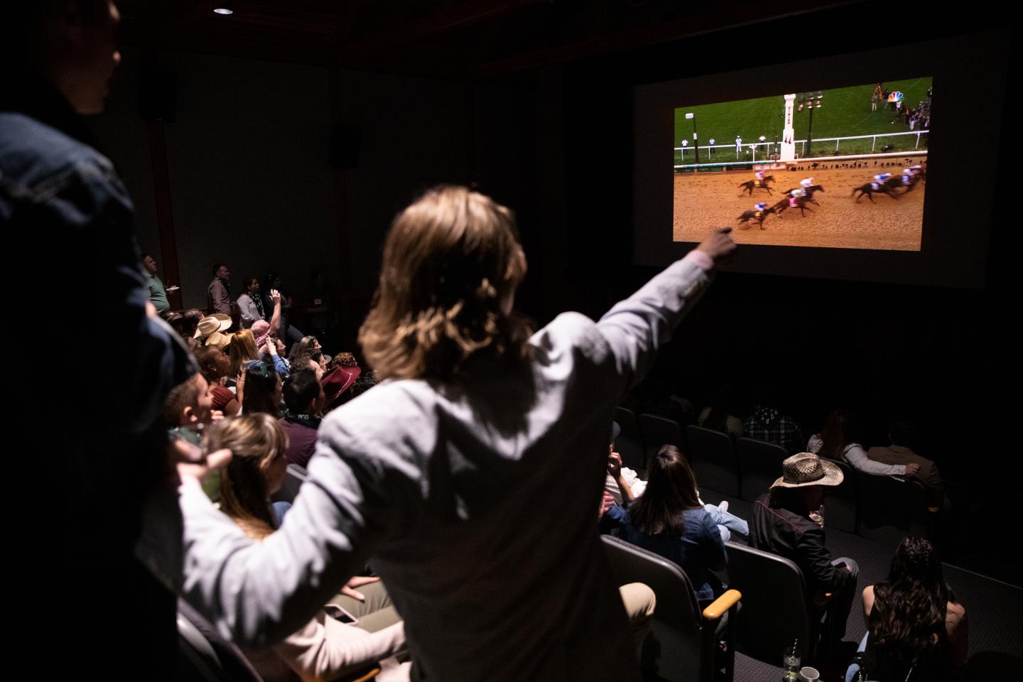 Billings Theater with horse racing