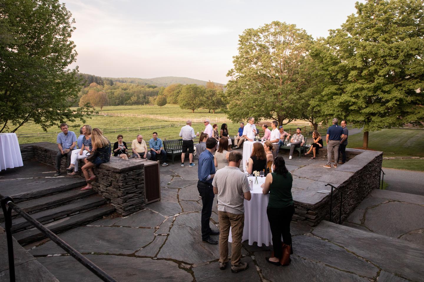 Group gathering at Billings Farm & Museum
