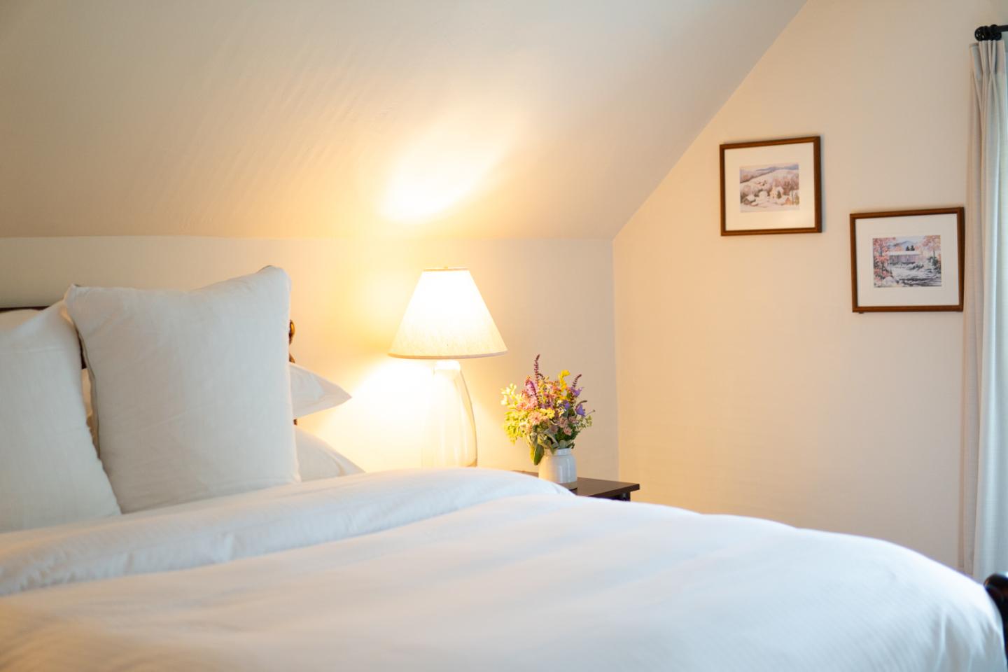 Morgan House Bedroom with flowers