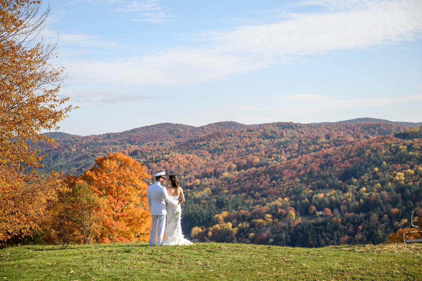 Fall Wedding Views from the top of Saskadena Six
