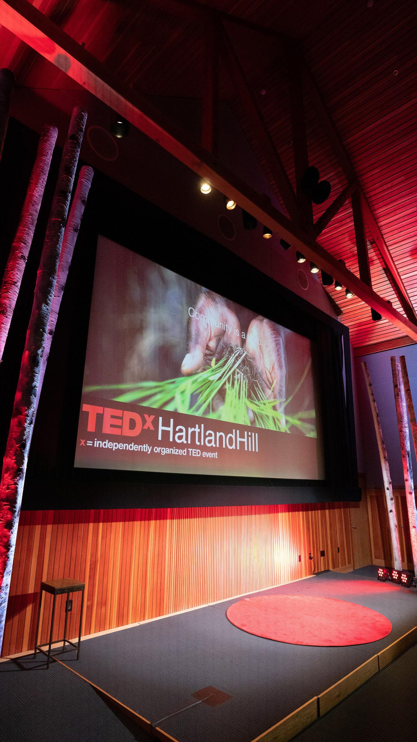 TedX Stage and screen