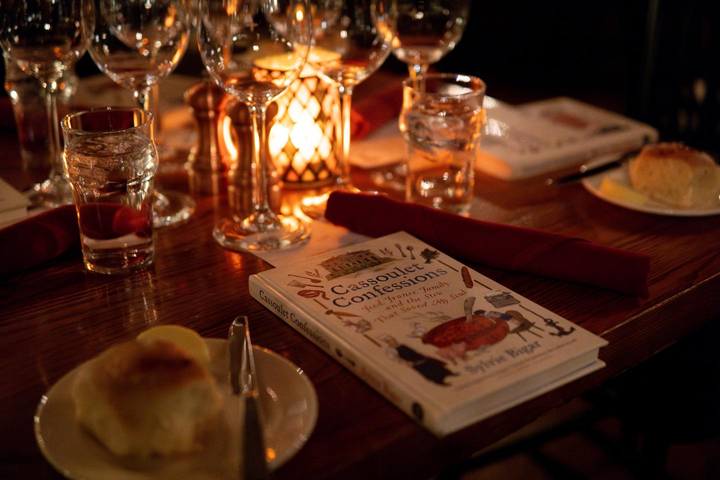 Dinner set up at Richardson's Tavern
