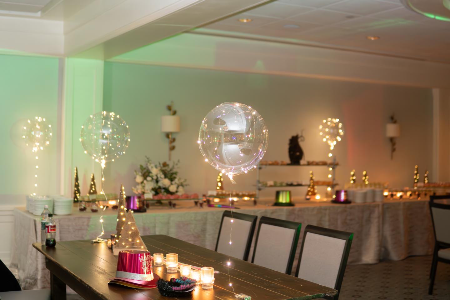 New Years Eve Event Set Up