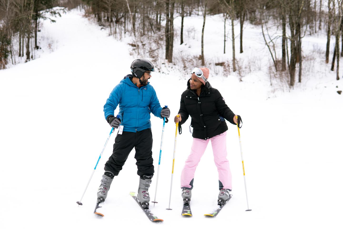 Two Skiers at Saskadena Six