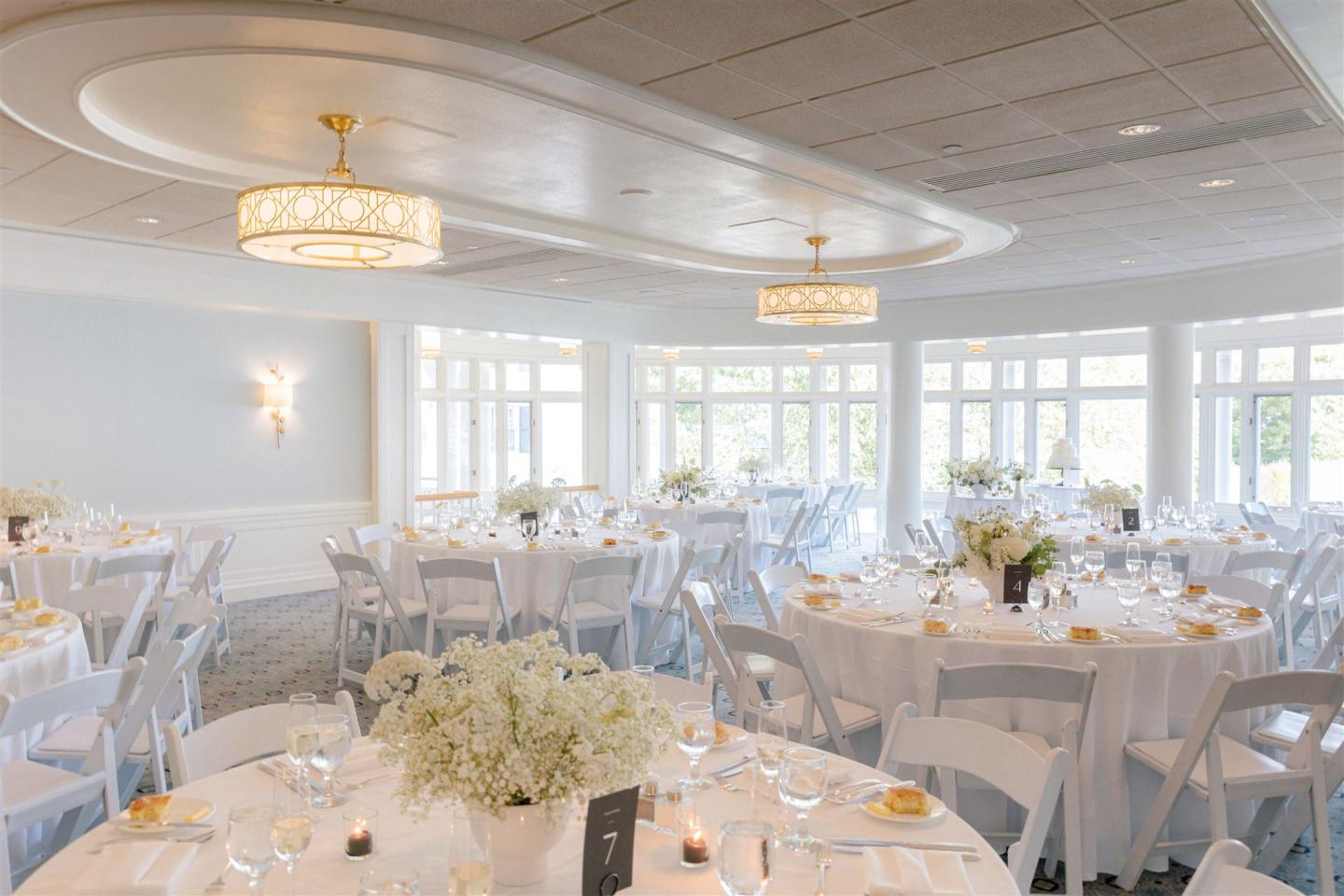 Rockefeller Room set up for a wedding reception