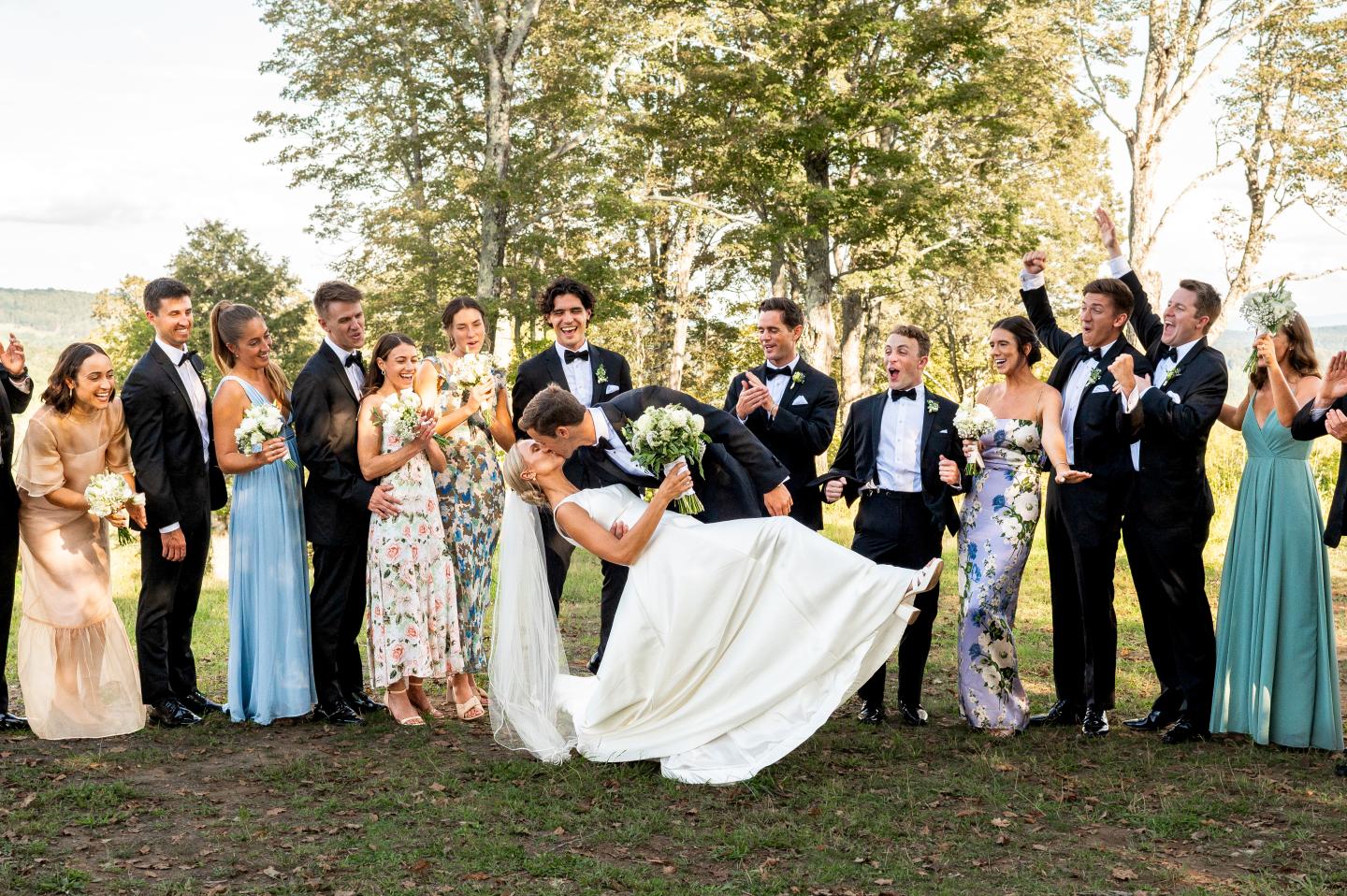 Group of Groomsman & Bridesmaids
