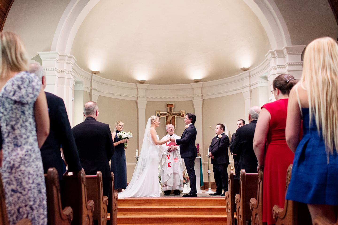 Wedding in a local church