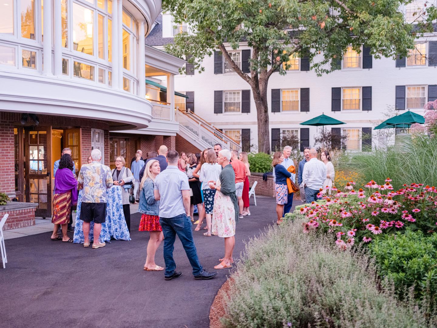 Group of people mingling