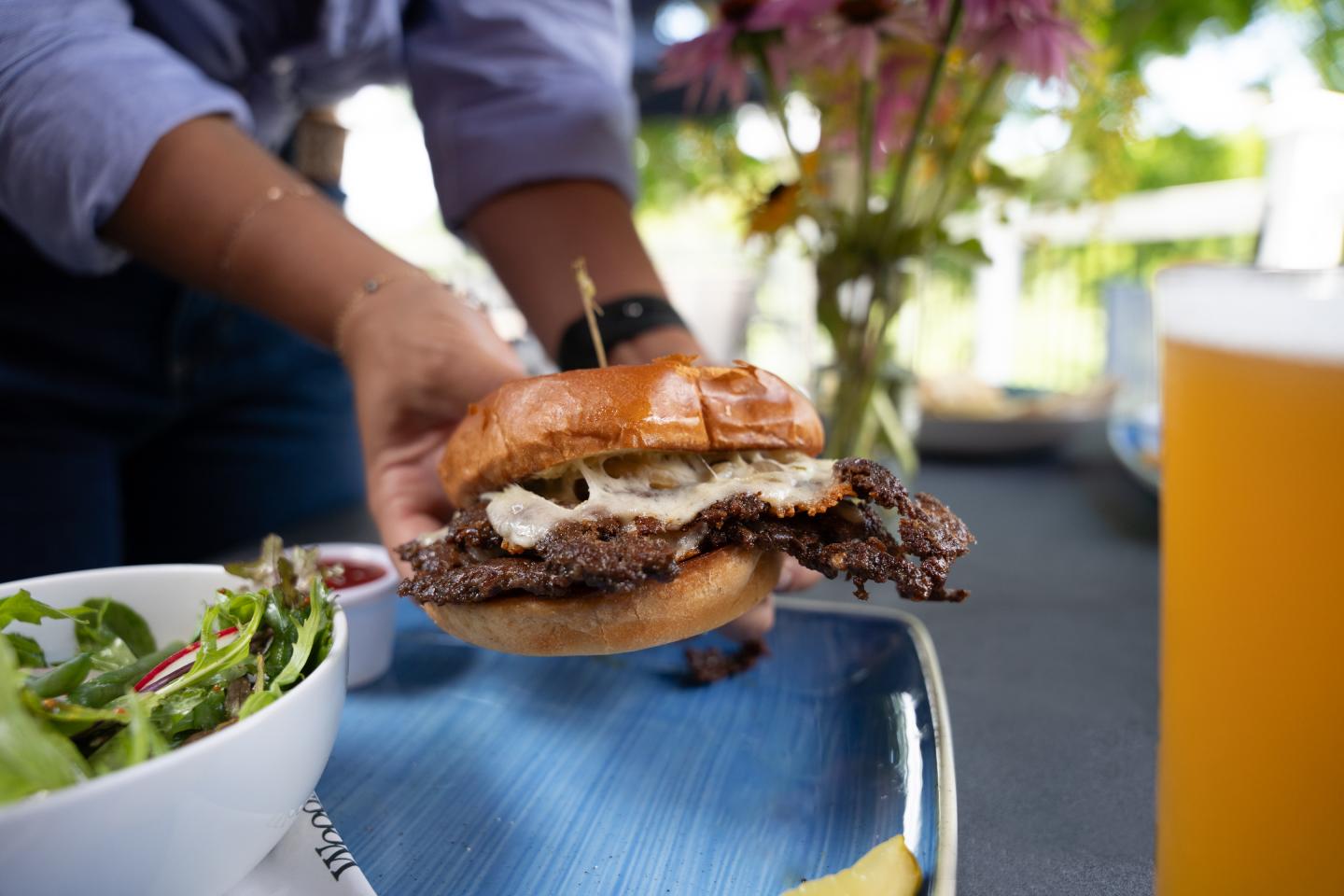 Smash Burger at the Woodstock Country Club