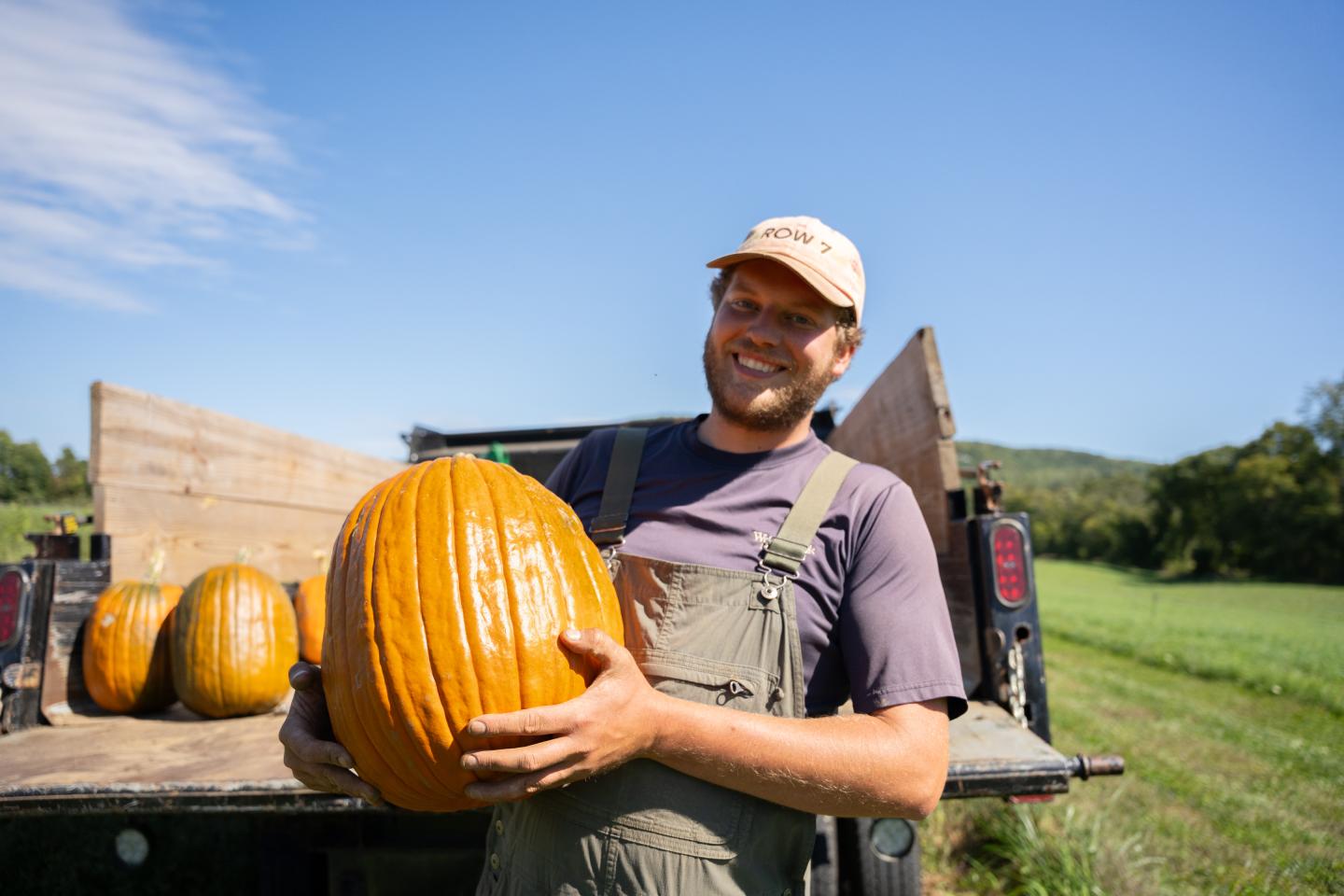 Taylor Hiers, Kelly Way Gardener with pumpkins