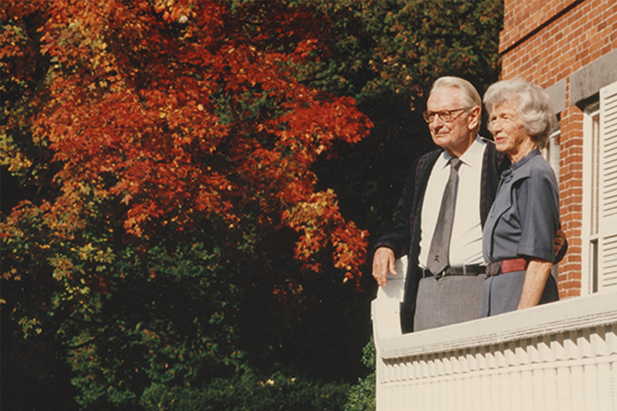 Mary and Laurance Rockefeller at the National Park Mansion