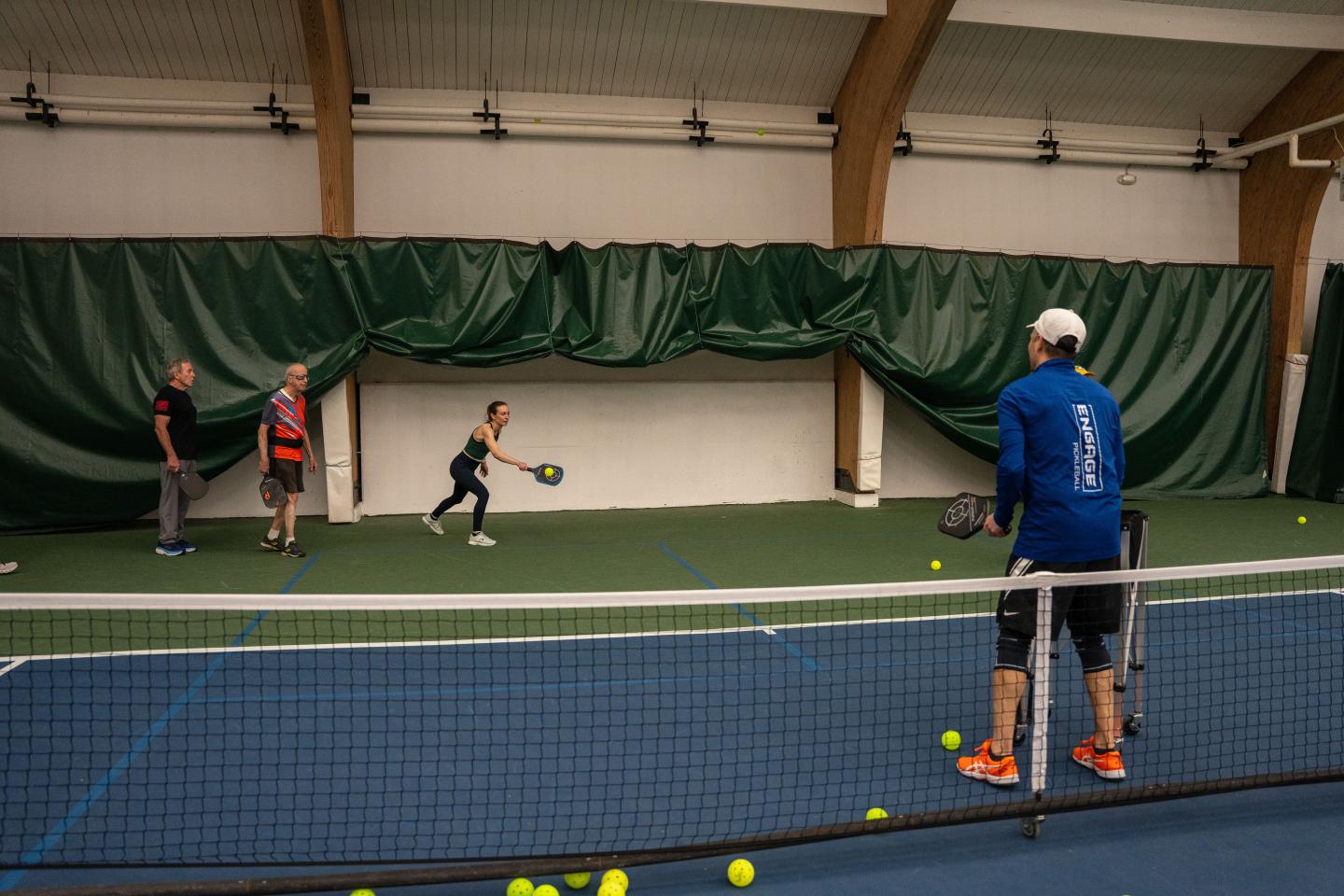 Pickleball hitting practice