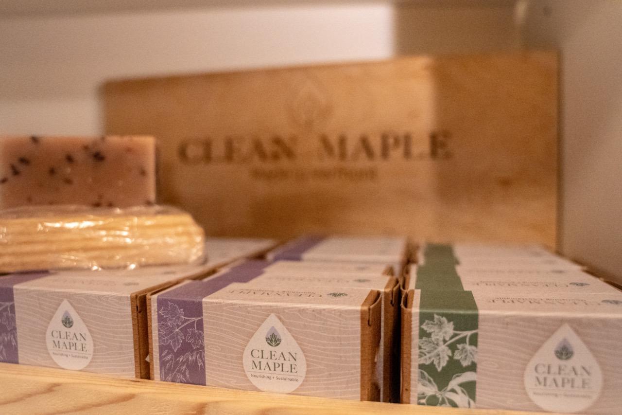 Clean maple soap
