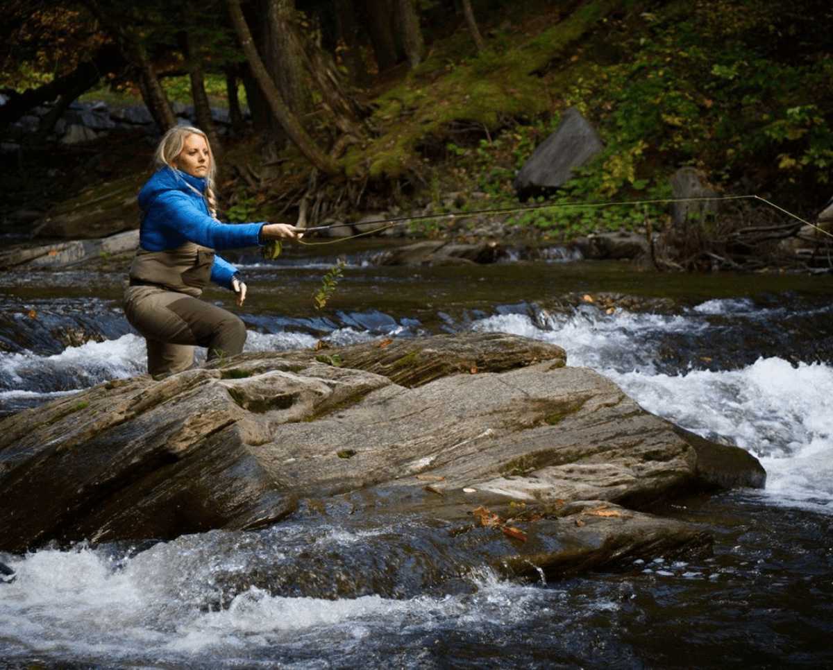 Woman Fly fish